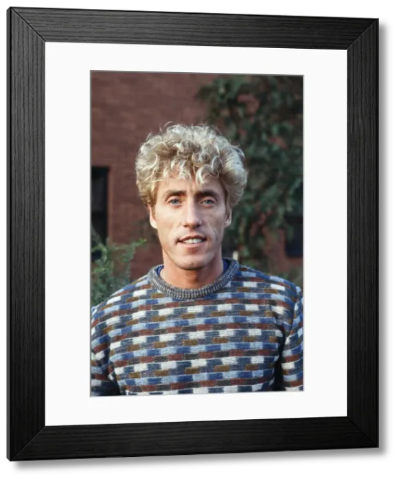 Framed Print : Roger Daltrey, lead singer of The Who rock group, circa 1983 Framed Print : Roger Daltrey, lead singer of The Who rock group, circa 1983