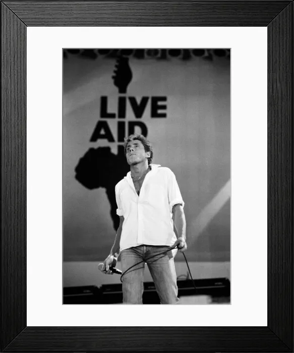 Framed Print : The Who rock group, performing at Wembley Stadium for Live Aid Framed Print : The Who rock group, performing at Wembley Stadium for Live Aid