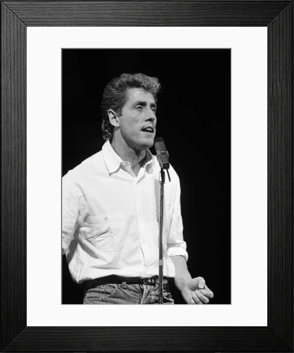Framed Print : Roger Daltrey, former singer of British rock group The Who Framed Print : Roger Daltrey, former singer of British rock group The Who
