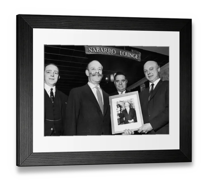Framed Print : Sir Gerald David Nunes Nabarro was a British Conservative Party politician of the 1950s