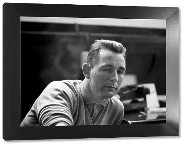 Derby manager Brian Clough ponders the league cup draw the morning after his team