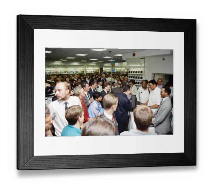 Framed Print : Muhammad Ali signing books at W. H Smiths Holborn London 1st June 1992 Framed Print : Muhammad Ali signing books at W. H Smiths Holborn London 1st June 1992