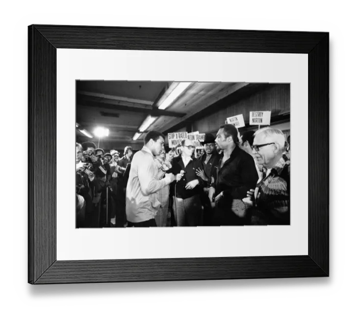 Framed Print : Muhammad Ali and Ken Norton at a medical exam ahead of their third fight Framed Print : Muhammad Ali and Ken Norton at a medical exam ahead of their third fight