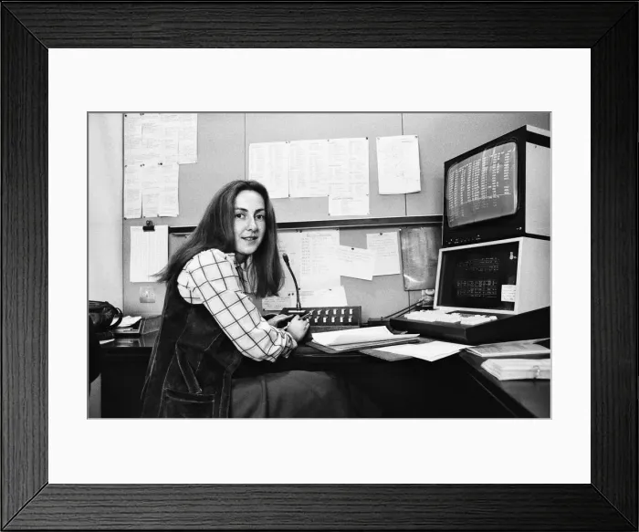 Framed Print : Information Assistant for P. A studio at Gatwick Airport, Suzanne Thompson Framed Print : Information Assistant for P. A studio at Gatwick Airport, Suzanne Thompson