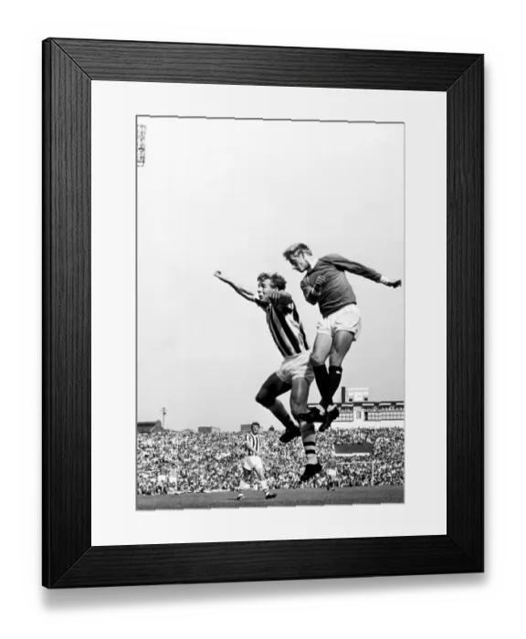 Framed Print : English League Division One match at Old Trafford. Manchester United 5 v West