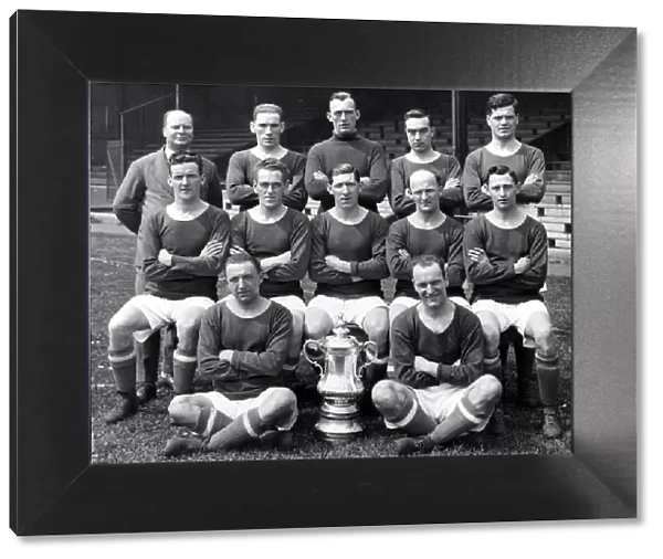 The Cardiff City team which won the 1927 FA Cup, pictured April 1927