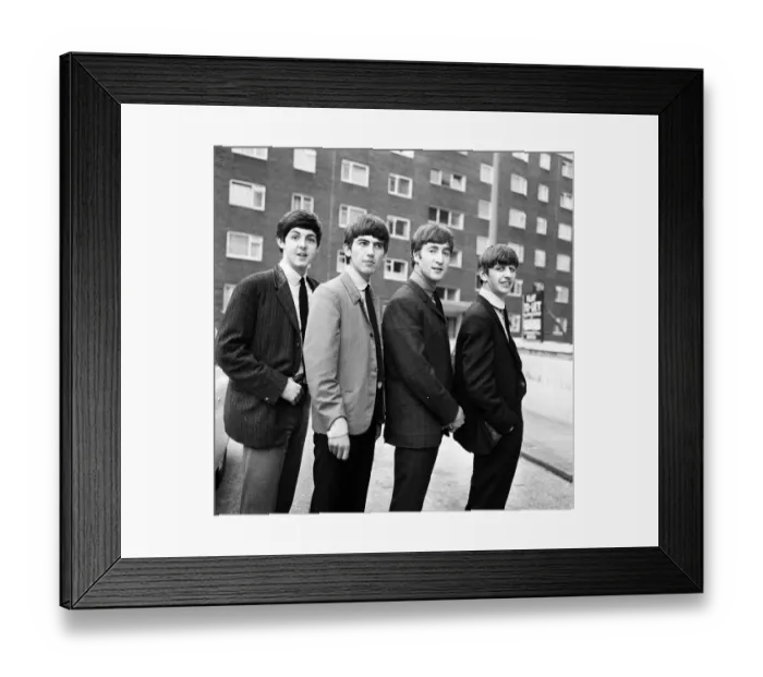 Framed Print : The Beatles, pose for pictures after being interviewed by Donald Zec Framed Print : The Beatles, pose for pictures after being interviewed by Donald Zec