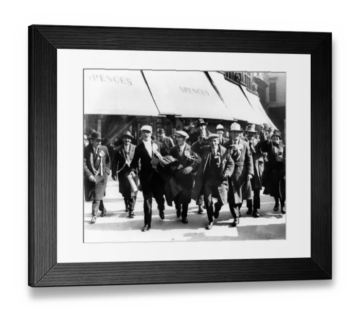 Framed Print : Cardiff City football fans in London ahead of their side