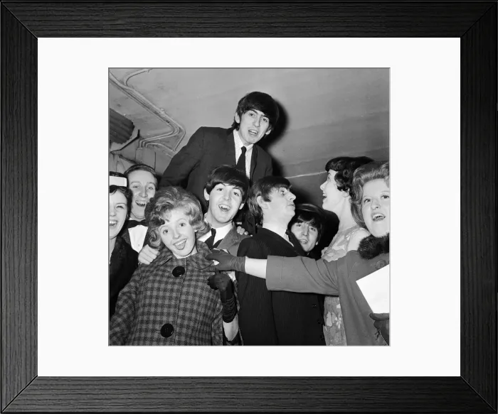 Framed Print : Meet The Beatles Competition Winners, run by the Sunday Mirror Newspaper Framed Print : Meet The Beatles Competition Winners, run by the Sunday Mirror Newspaper