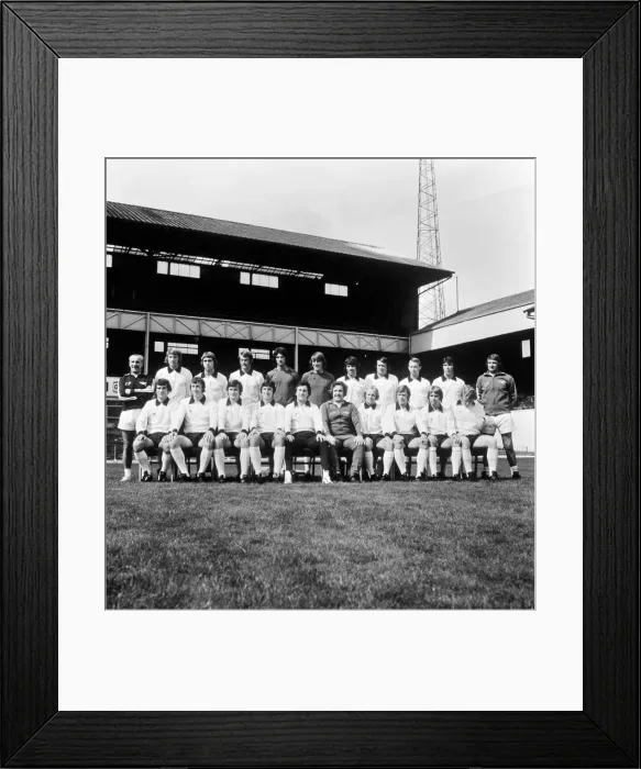 Framed Print : Derby County squad for the 1974 - 1975 League campaign pose for a group photograph Framed Print : Derby County squad for the 1974 - 1975 League campaign pose for a group photograph