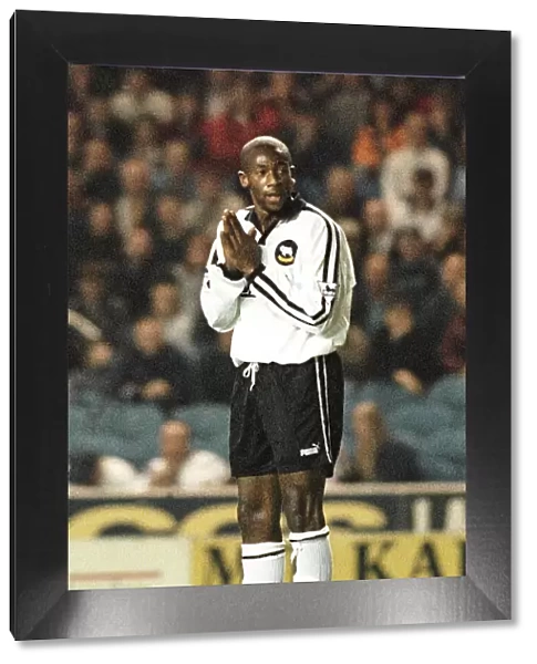 Paulo Wanchope, football player for Derby County, after scoring the winning goal against