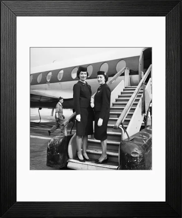 Framed Print : B. E. A air-hostesses. 21st June 1961 Framed Print : B. E. A air-hostesses. 21st June 1961