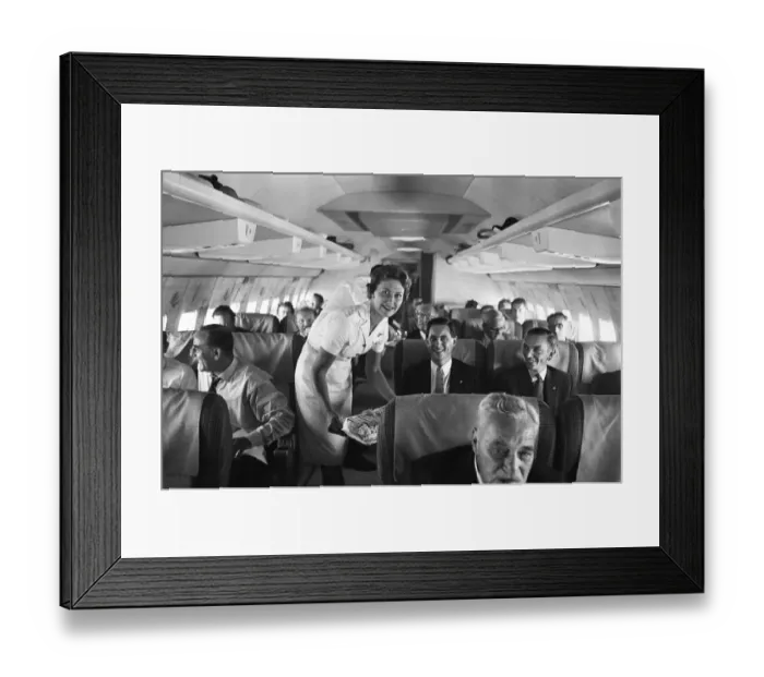 Framed Print : First Qantas jet service from London. 7th August 1959 Framed Print : First Qantas jet service from London. 7th August 1959