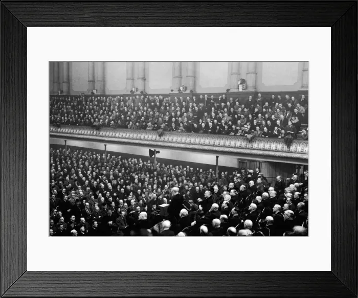 Framed Print : Interior view of the Free Trade Hall building in Peter Street, Manchester Framed Print : Interior view of the Free Trade Hall building in Peter Street, Manchester