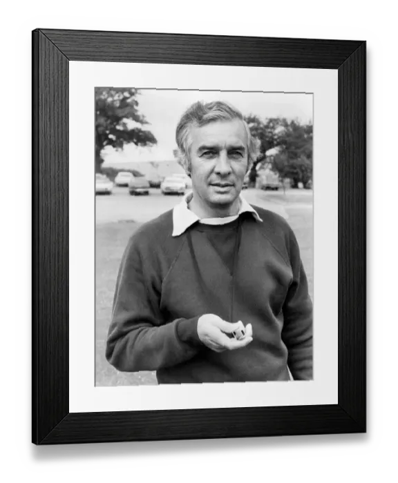 Framed Print : West Bromwich Albion manager Ronnie Allen after he had taken over from Johnny Giles