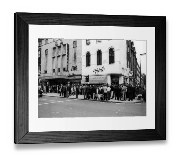 Framed Print : The Beatles, Apple Store, Baker Street, London, W1, 31st July 1968