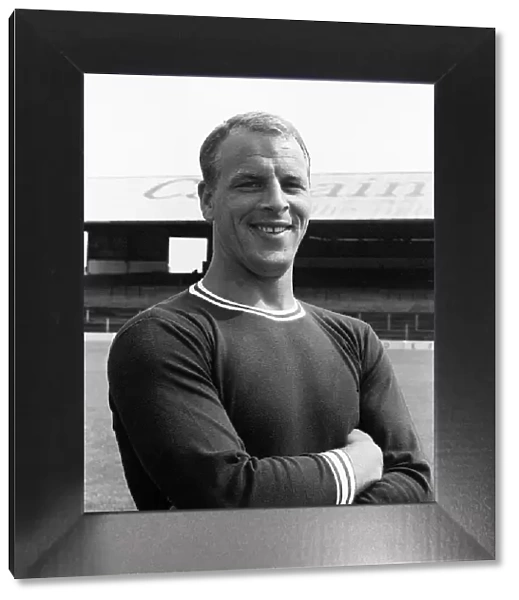 Welsh footballer John Charles in his Cardiff City playing days. 6th July 1964