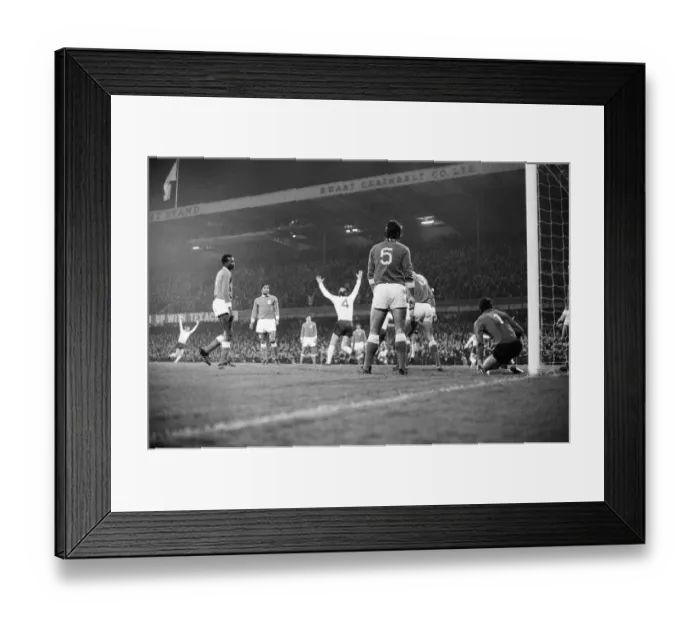 Framed Print : European Cup Second Round First Leg match at the Baseball Ground