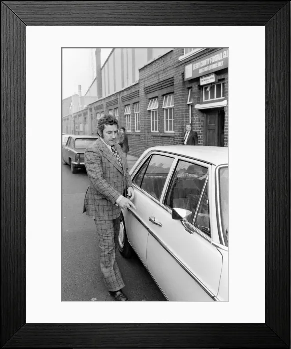 Framed Print : Derby County manager Dave Mackay at the Baseball Ground during the crisis Framed Print : Derby County manager Dave Mackay at the Baseball Ground during the crisis