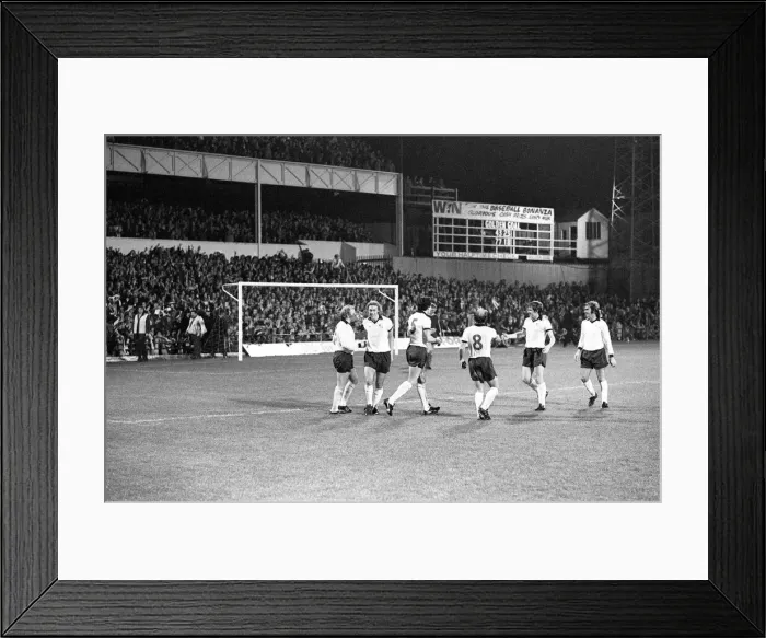Framed Print : European Cup First Round Second Leg match at the Baseball Ground