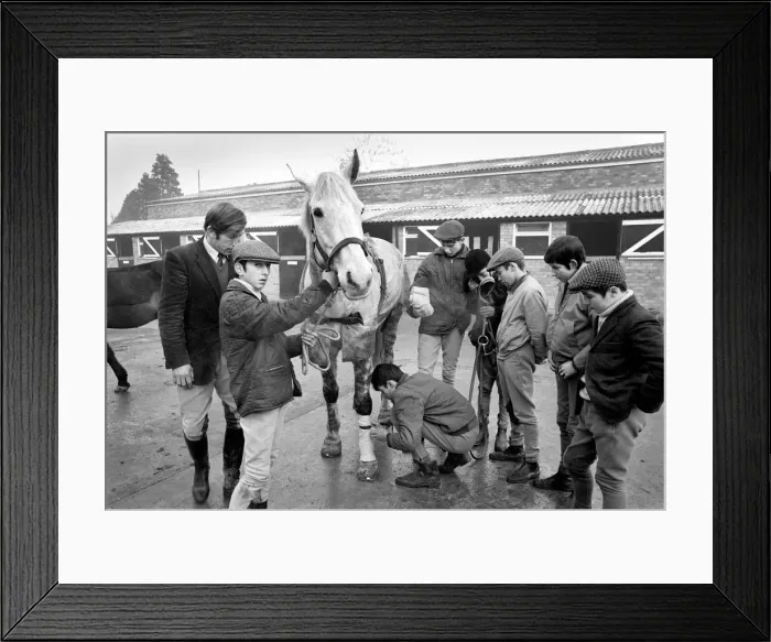 Framed Print : School for training jockey. The apprentices training centre for jockeys is at Kenilworth Framed Print : School for training jockey. The apprentices training centre for jockeys is at Kenilworth