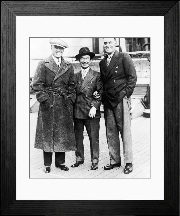 Framed Print : Charlie Chaplin, the comedian and actor with Steve Donoghue Framed Print : Charlie Chaplin, the comedian and actor with Steve Donoghue