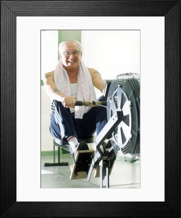 Framed Print : Frank Shortland seen here rowing and raising funds for Children in Need at the Coventry Framed Print : Frank Shortland seen here rowing and raising funds for Children in Need at the Coventry