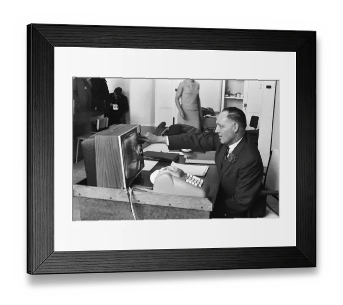 Framed Print : Scenes at Glorious Goodwood. CCTV in use at Goodwood for the first time