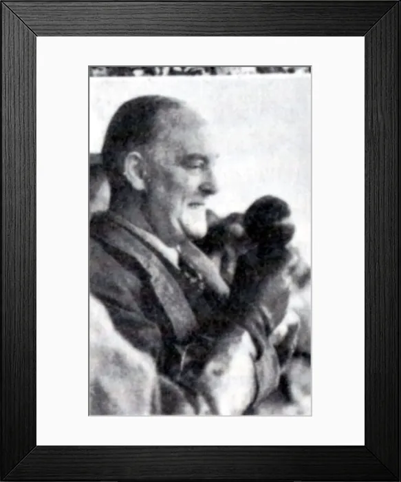 : Sport - Football - Cardiff City Chairman Sir Herbert Merrett addresses the crowd : Sport - Football - Cardiff City Chairman Sir Herbert Merrett addresses the crowd