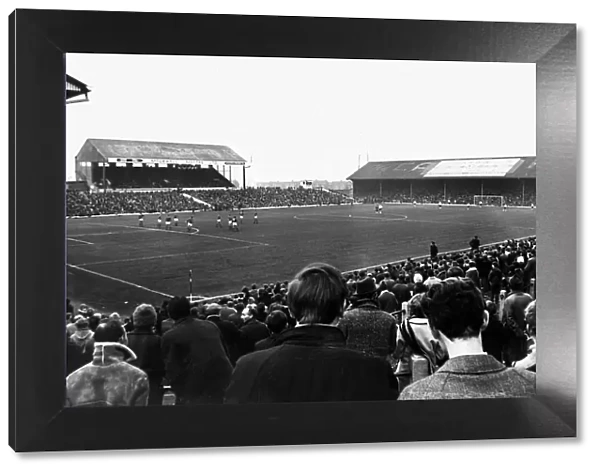 Match day at Ninian Park, home ground of Cardiff City football club