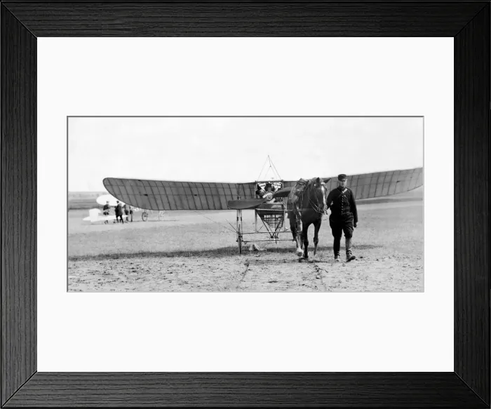 Framed Print : The Bleriot XI monoplane. belonging to French aviator Louis Bleriot in which he made his