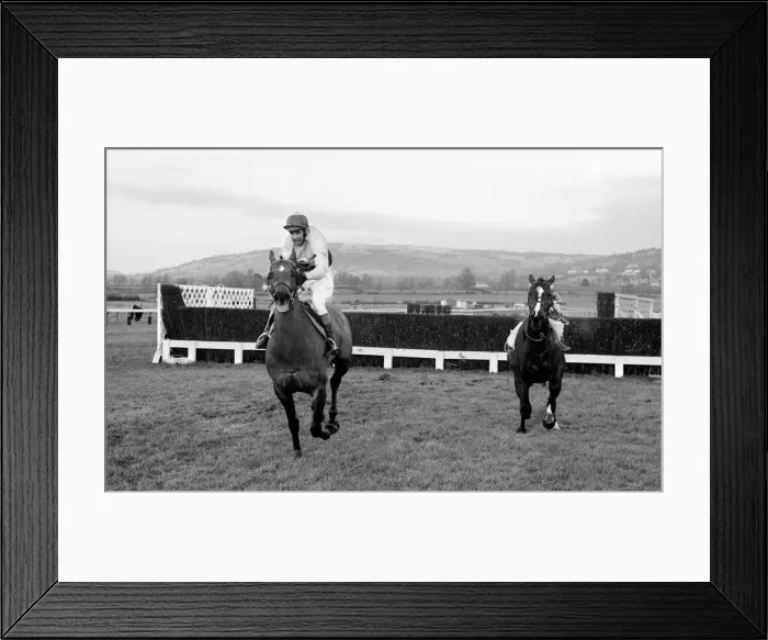 Framed Print : Jockey Stan Mellors 999th winner, clear from the rest of the field on Framed Print : Jockey Stan Mellors 999th winner, clear from the rest of the field on