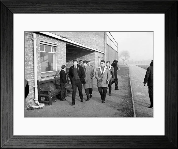 Framed Print : West Bromwich Albion Players Strike, 1st January 1964. Walk-out time for Albion Framed Print : West Bromwich Albion Players Strike, 1st January 1964. Walk-out time for Albion