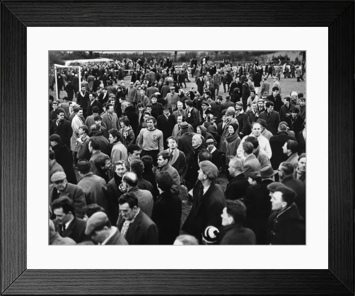 Framed Print : Alvechurch players mobbed by jubilant supporters following their victory against Framed Print : Alvechurch players mobbed by jubilant supporters following their victory against