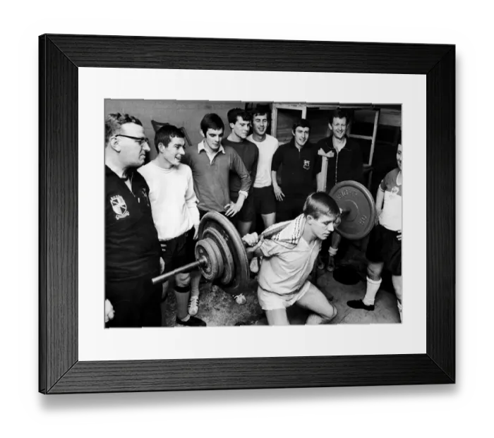 Framed Print : Alvechurch football club team training. 21st December 1967