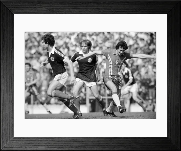 Framed Print : Wales 3-0 Scotland, British Championship match at Ninian Park, Saturday 19th May 1979