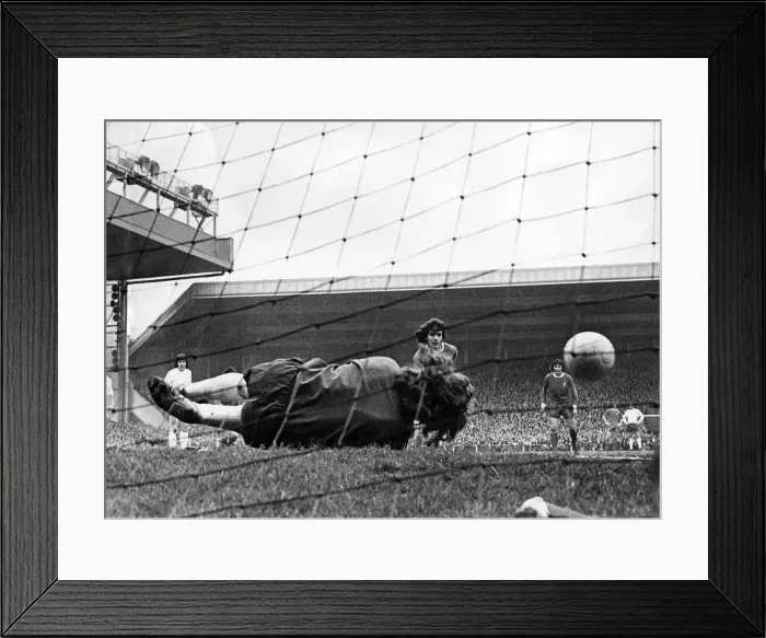 Framed Print : Liverpool v Tottenham Division One Football. The first penalty miss Framed Print : Liverpool v Tottenham Division One Football. The first penalty miss
