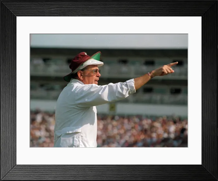 Framed Print : England v West Indies Fourth Test match at Old Trafford, Manchester Framed Print : England v West Indies Fourth Test match at Old Trafford, Manchester