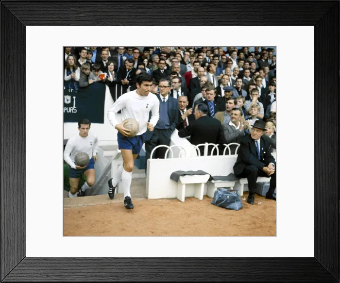 Framed Print : Tottenham Hotspur footballer Terry Venables walk out of the tunnel before his side Framed Print : Tottenham Hotspur footballer Terry Venables walk out of the tunnel before his side