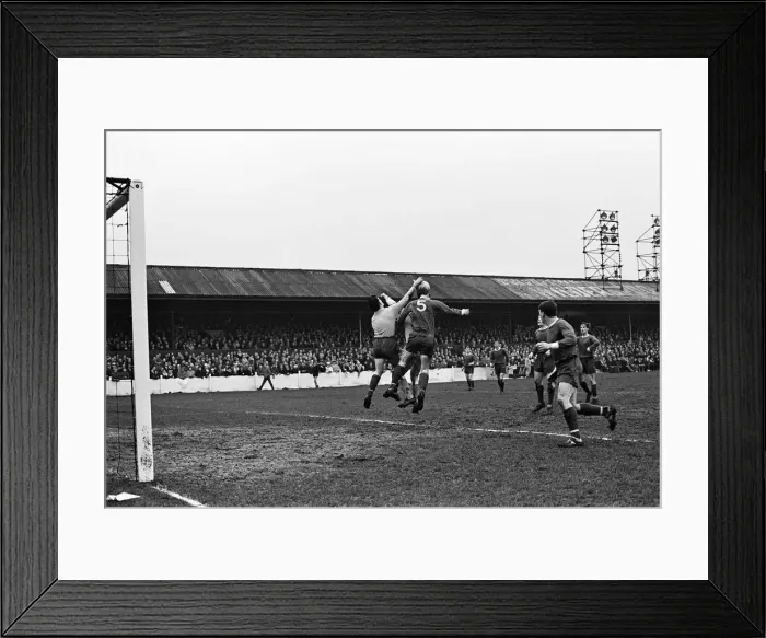 Framed Print : Crewe 1-1 Coventry, FA Cup match at The Alexandra Stadium, Saturday 12th February 1966 Framed Print : Crewe 1-1 Coventry, FA Cup match at The Alexandra Stadium, Saturday 12th February 1966