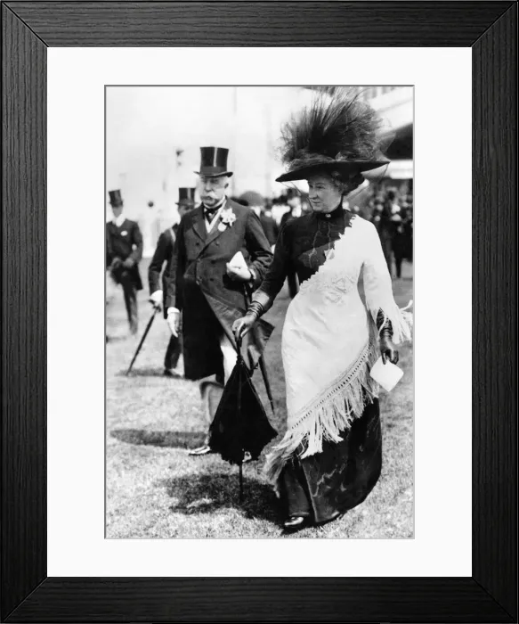 Framed Print : Ascot Fashion 1910