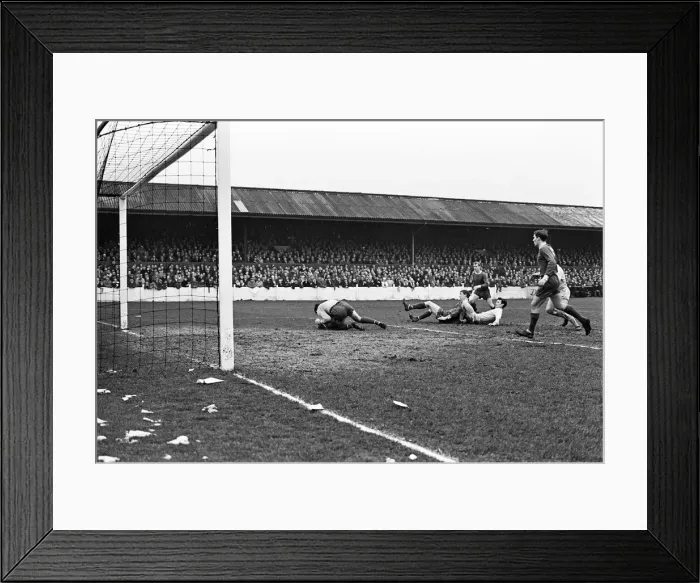 Framed Print : Crewe 1-1 Coventry, FA Cup match at The Alexandra Stadium, Saturday 12th February 1966 Framed Print : Crewe 1-1 Coventry, FA Cup match at The Alexandra Stadium, Saturday 12th February 1966