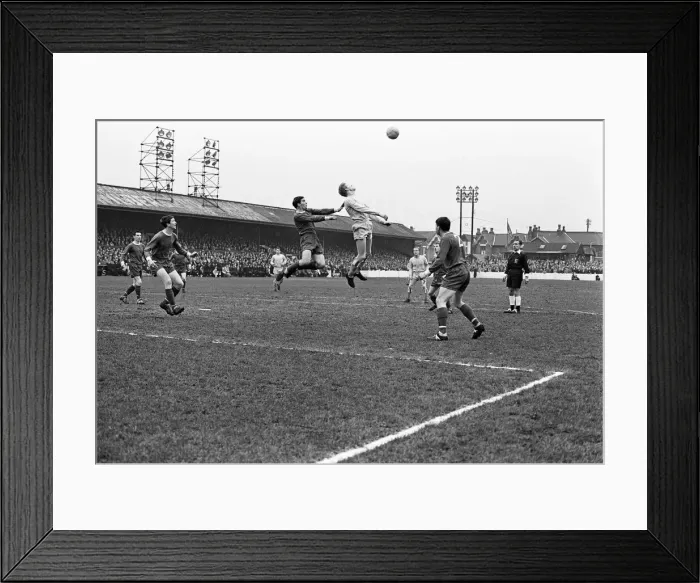 Framed Print : Crewe 1-1 Coventry, FA Cup match at The Alexandra Stadium, Saturday 12th February 1966 Framed Print : Crewe 1-1 Coventry, FA Cup match at The Alexandra Stadium, Saturday 12th February 1966