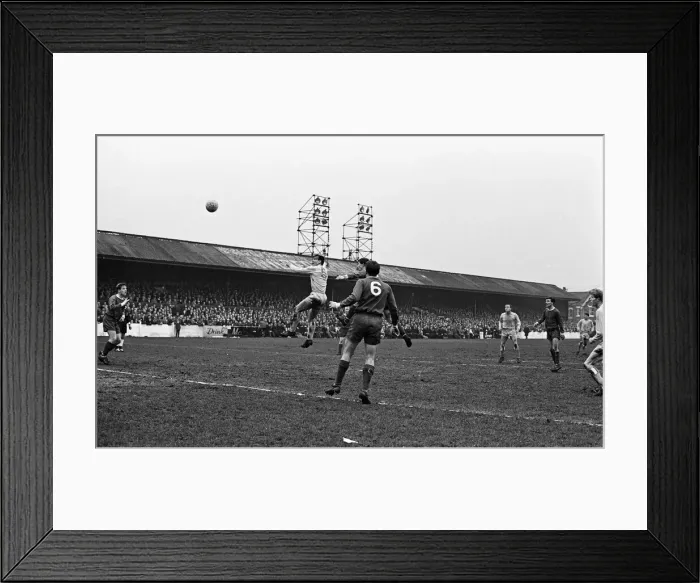 Framed Print : Crewe 1-1 Coventry, FA Cup match at The Alexandra Stadium, Saturday 12th February 1966 Framed Print : Crewe 1-1 Coventry, FA Cup match at The Alexandra Stadium, Saturday 12th February 1966