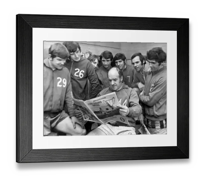 Framed Print : Football - Cardiff City v Real Madrid - 3rd March 1971 - European Cup-Winners Cup