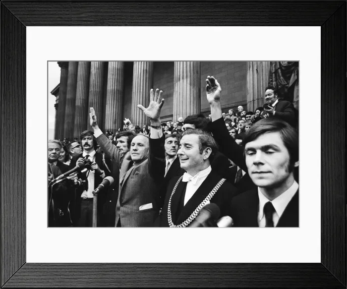 Framed Print : Liverpool manager Bill Shankly pictured on his side Framed Print : Liverpool manager Bill Shankly pictured on his side