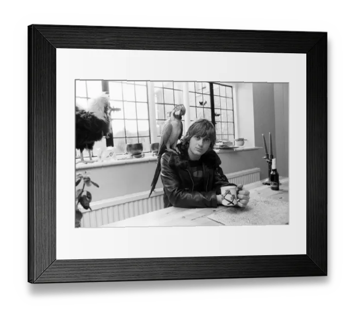 Framed Print : Mike Oldfield, musician and composer, pictured at his home in Buckinghamshire