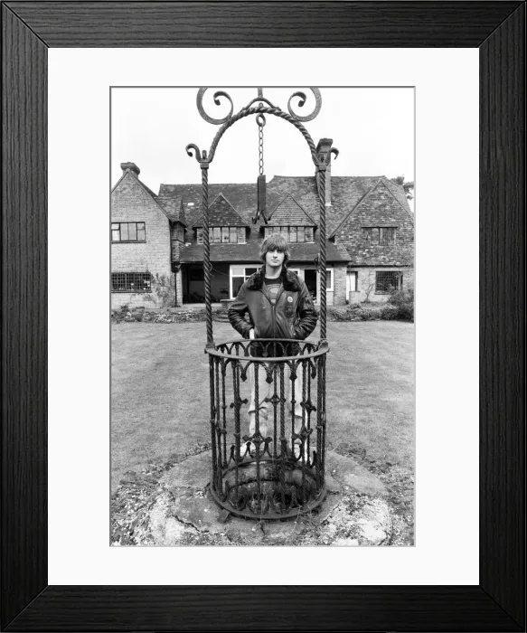 Framed Print : Mike Oldfield, musician and composer, pictured at his home in Buckinghamshire Framed Print : Mike Oldfield, musician and composer, pictured at his home in Buckinghamshire