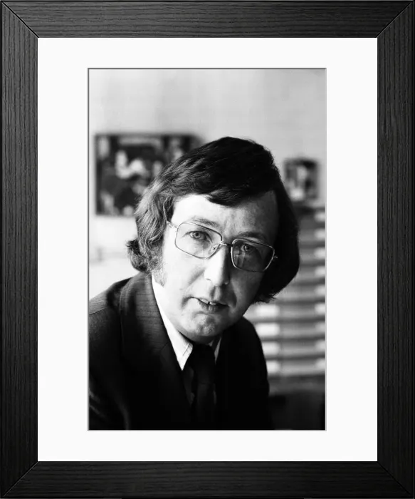 Framed Print : Trevor Roberts, Picture Editor, Birmingham Post and Mail Newspapers, 1974