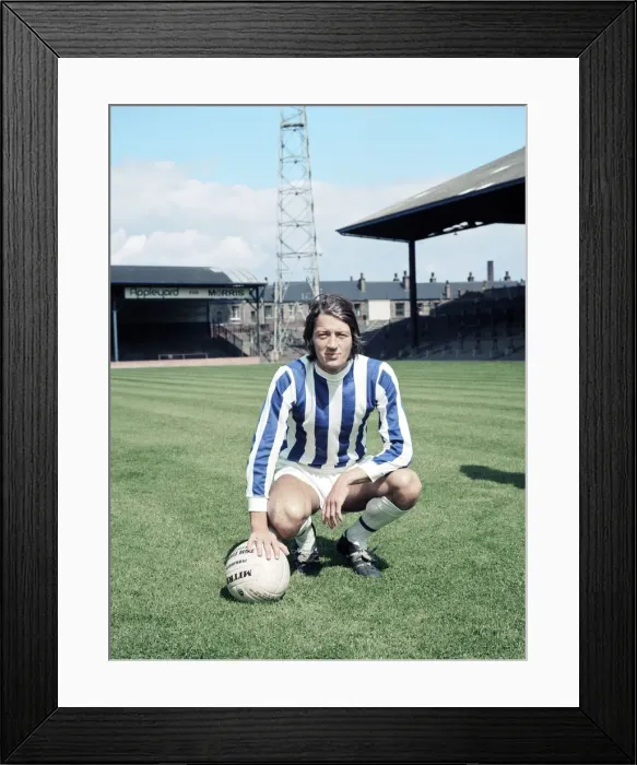 Framed Print : Huddersfield Town footballer Frank Worthington. July 1970
